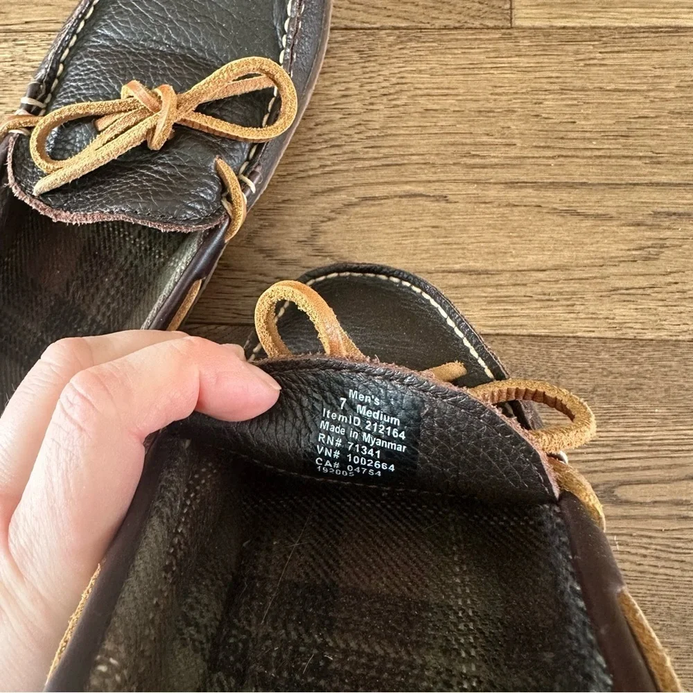L.l.Bean Leather Moccasin Leather Shoes Sz 8 Men’s